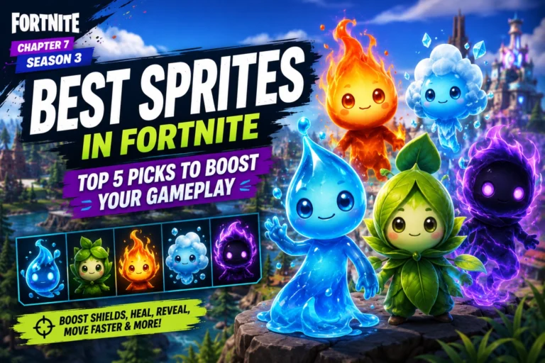 The top Sprites in Fortnite Chapter 7 Season 3 provide powerful passive abilities that enhance movement, combat, survival and loot quality.