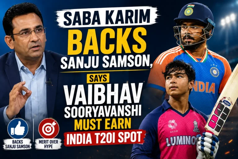 Saba Karim Backs Sanju Samson, Says Vaibhav Sooryavanshi Must Earn India T20I Spot Sanju Samson Deserves India's T20I Spot, Says Former Cricketer Saba Karim
