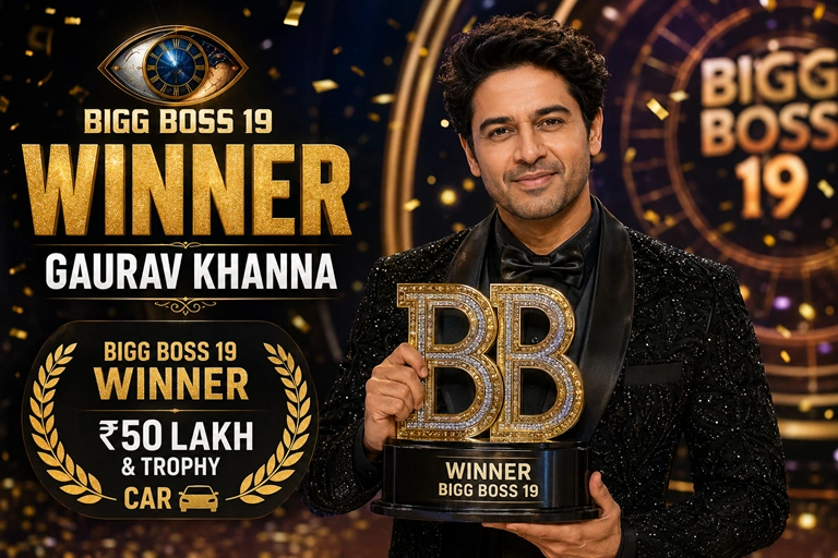 Bigg Boss 19 Contestants List: Names, Age, Profession, Fees, Net Worth & Full Profiles Gaurav Khanna Bigg Boss 19 winner with trophy