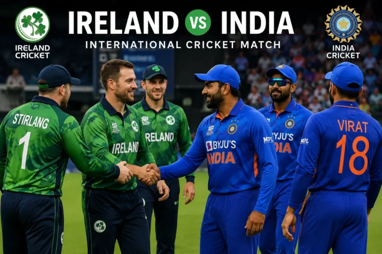 Ireland cricket team vs India national cricket team players during the 2026 T20I series
