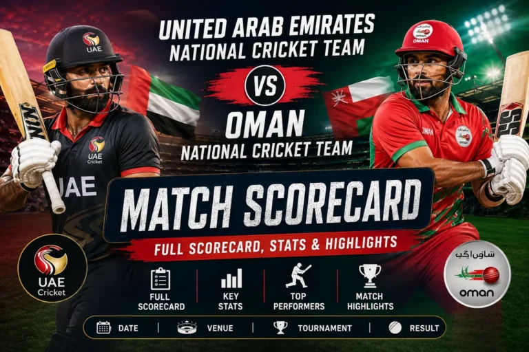 United Arab Emirates National Cricket Team vs Oman National Cricket Team Match Scorecard
